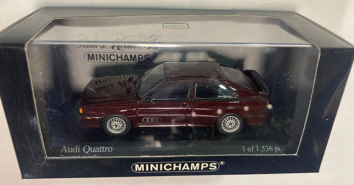 Minichamps Audi Quattro 1981 Red Metallic 1:43 Scale - 430 019422