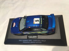 Load image into Gallery viewer, Autographed Prodrive Limited Edition 2001 Subaru WRC Portugal Rally 1:43 Scale