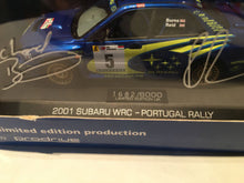 Load image into Gallery viewer, Autographed Prodrive Limited Edition 2001 Subaru WRC Portugal Rally 1:43 Scale