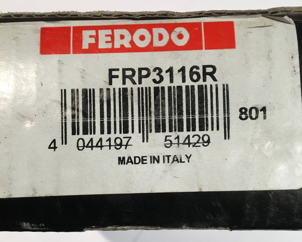 Ferodo FRP3116R Front Brake Pad DS3000