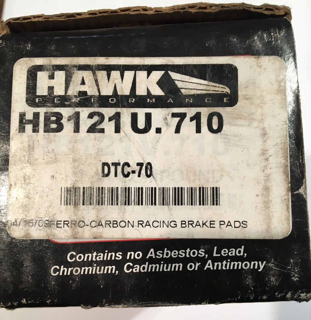 Hawk HB121U.710 Front Or Rear Brake Pad DTC-70 Compound