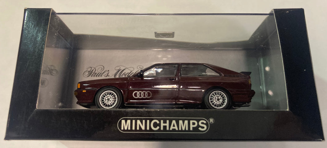 Minichamps Audi Quattro 1981 Red Metallic 1:43 Scale - 430 019422