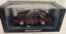 Load image into Gallery viewer, Minichamps Audi Quattro 1981 Red Metallic 1:43 Scale - 430 019422