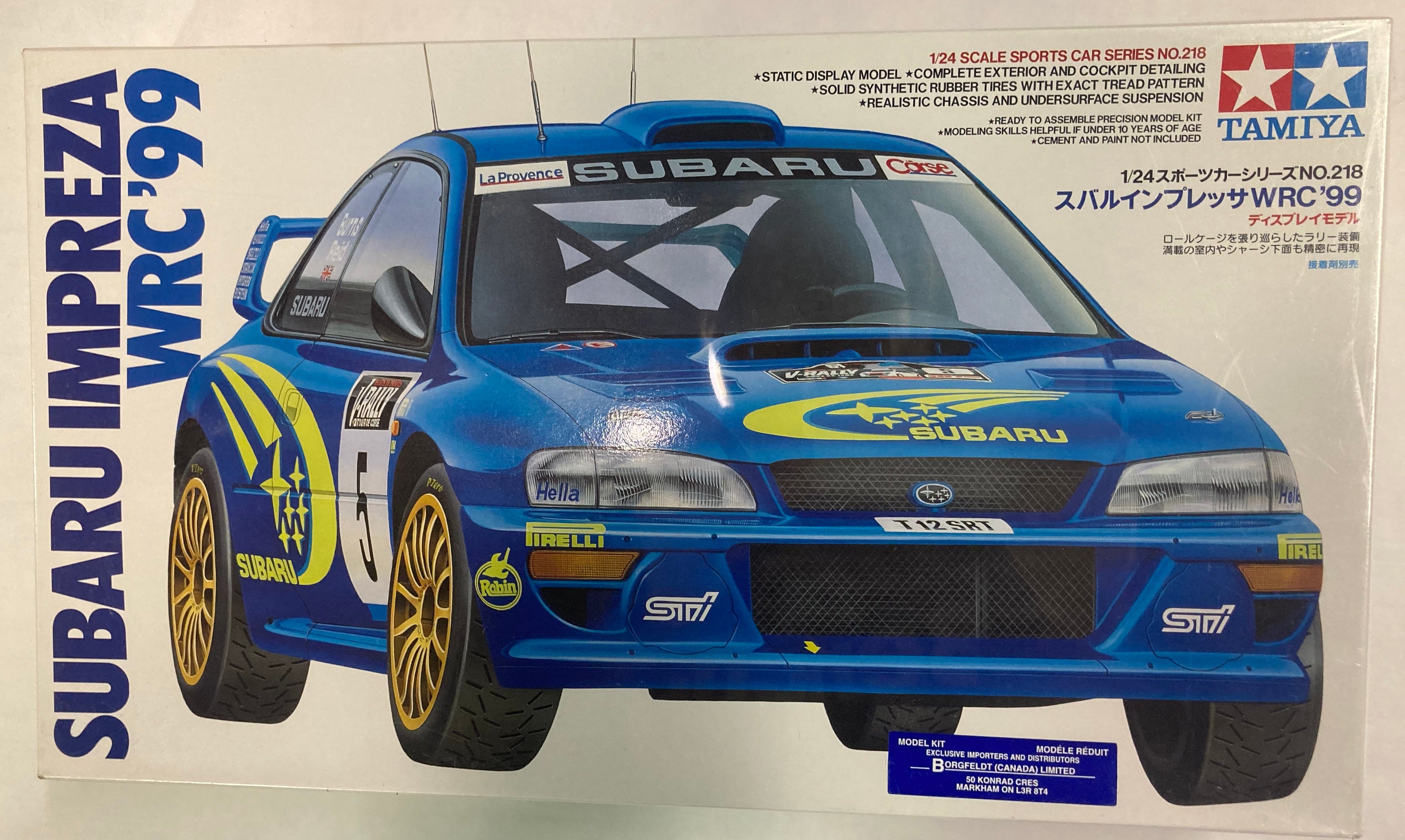 Tamiya 1/24 Sports Car Series Impreza WRC '99 (No.218) – Four Star